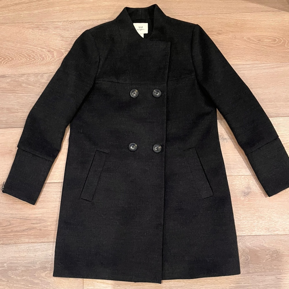 XXI Los Angeles black coat